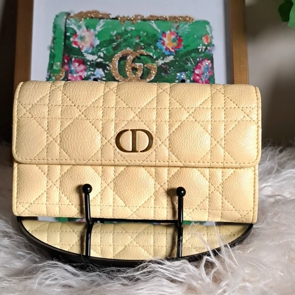 Christian Dior Caro Orchid Long Wallet
